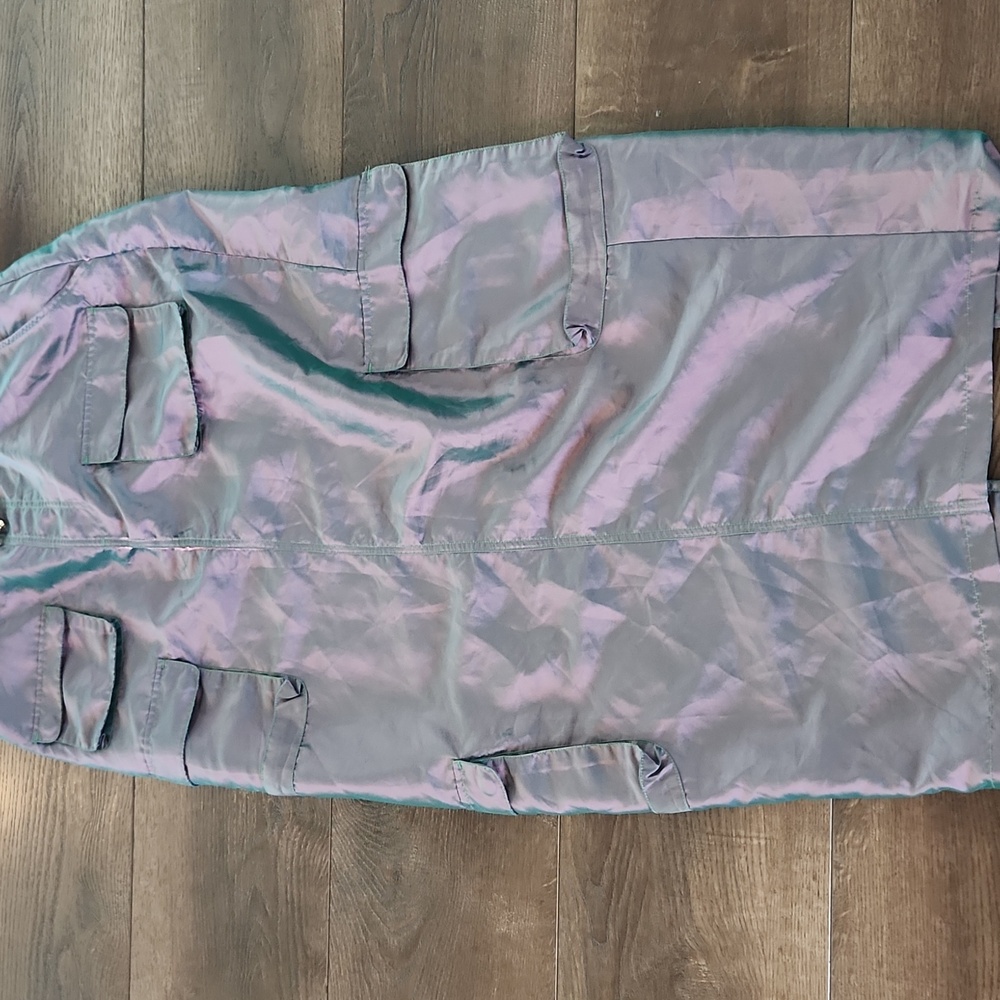 AFRM REVOLVE Purple Irridescent  Midi Skirt XL